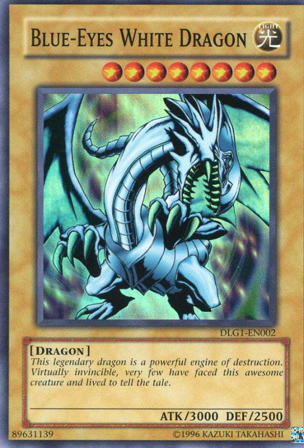 Blue-Eyes White Dragon [DLG1-EN002] Super Rare on Sale