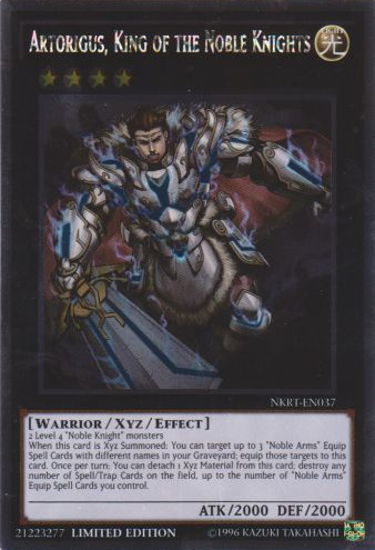 Artorigus, King of the Noble Knights [NKRT-EN037] Platinum Rare Supply