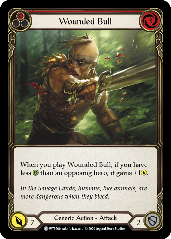 Wounded Bull (Red) [U-WTR200] Unlimited Rainbow Foil For Discount