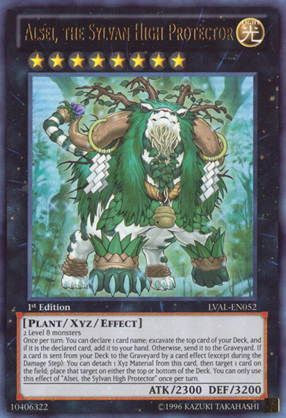 Alsei, the Sylvan High Protector [LVAL-EN052] Ultra Rare For Sale