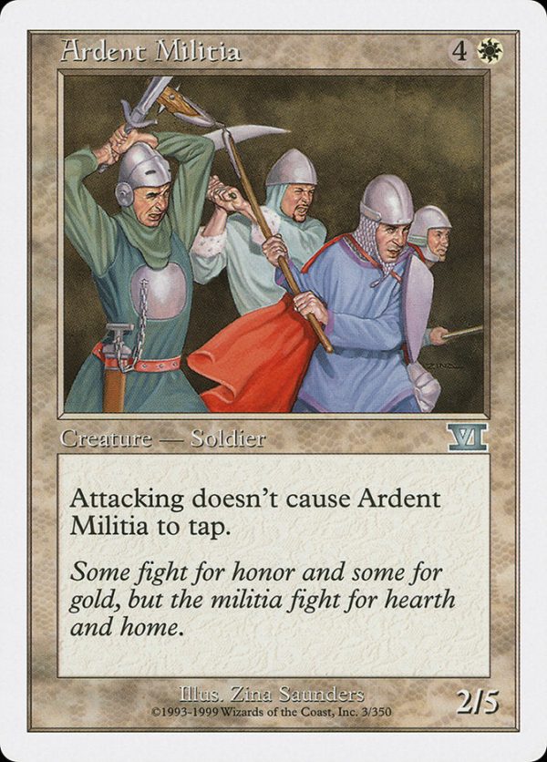 Ardent Militia [Classic Sixth Edition] For Discount