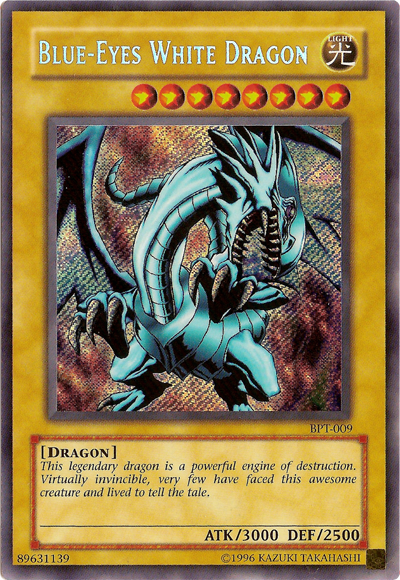 Blue-Eyes White Dragon [BPT-009] Secret Rare For Sale