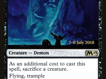 Demon of Catastrophes [Core Set 2019 Prerelease Promos] Hot on Sale