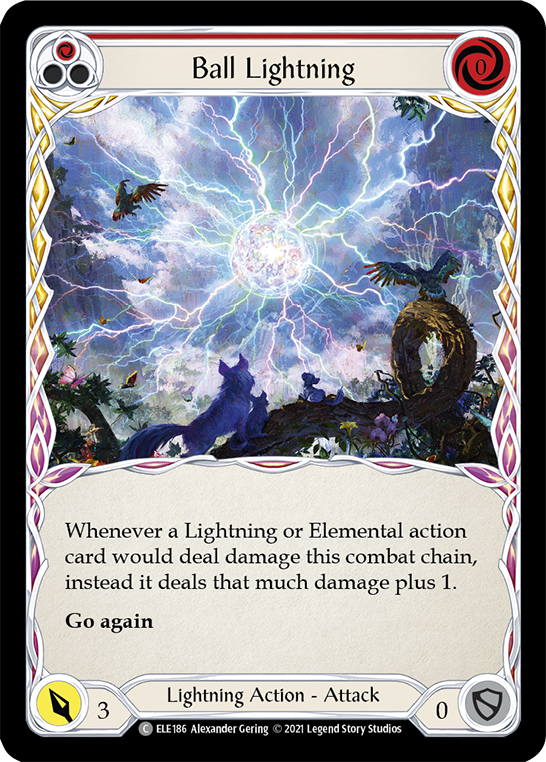 Ball Lightning (Red) [ELE186] (Tales of Aria)  1st Edition Normal Online Hot Sale