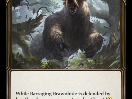 Barraging Brawnhide (Red) [U-WTR176] Unlimited Rainbow Foil Hot on Sale