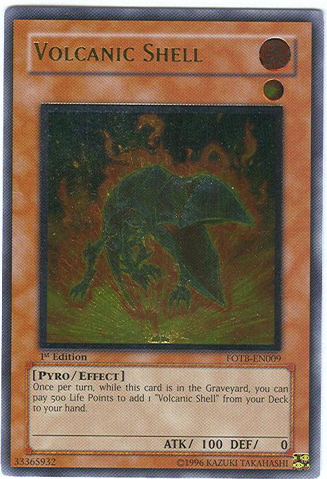 Volcanic Shell [FOTB-EN009] Ultimate Rare For Sale