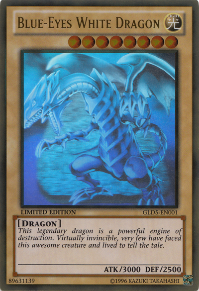 Blue-Eyes White Dragon [GLD5-EN001] Ghost Gold Rare Online now