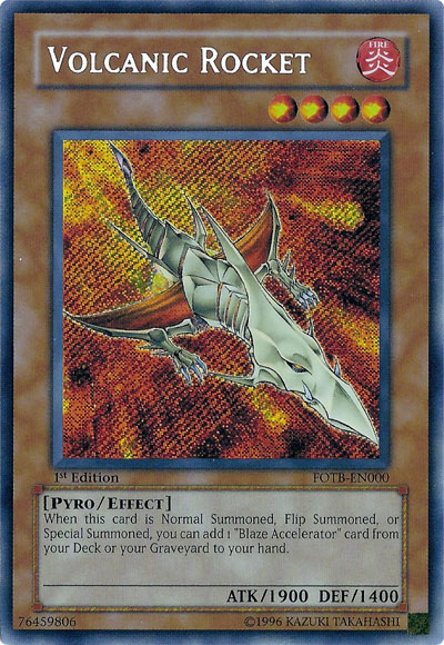 Volcanic Rocket [FOTB-EN000] Secret Rare For Sale