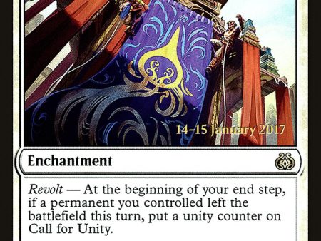 Call for Unity [Aether Revolt Prerelease Promos] Online Hot Sale