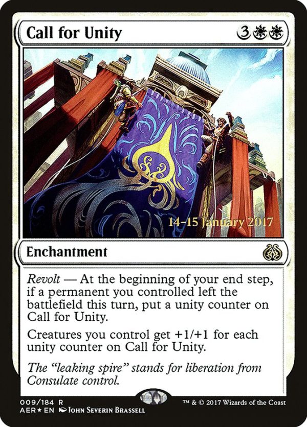 Call for Unity [Aether Revolt Prerelease Promos] Online Hot Sale