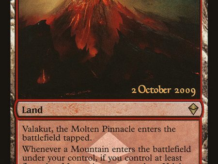 Valakut, the Molten Pinnacle [Zendikar Prerelease Promos] For Discount