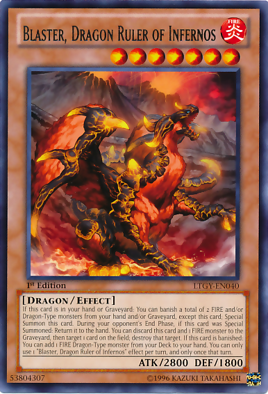 Blaster, Dragon Ruler of Infernos [LTGY-EN040] Rare on Sale