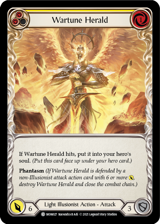 Wartune Herald (Yellow) [MON027-RF] 1st Edition Rainbow Foil Online