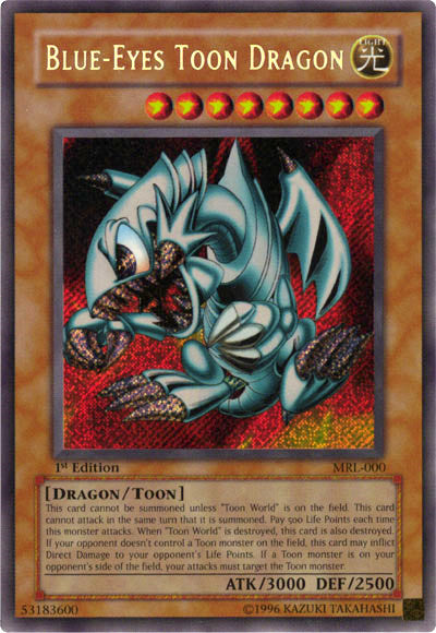 Blue-Eyes Toon Dragon [MRL-000] Secret Rare Supply