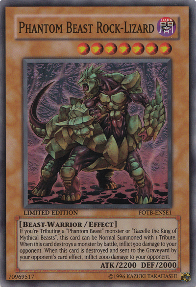 Phantom Beast Rock-Lizard [FOTB-ENSE1] Super Rare Online Hot Sale